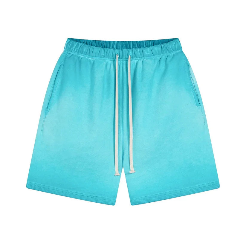 Belleza Turquoise Washed Shorts