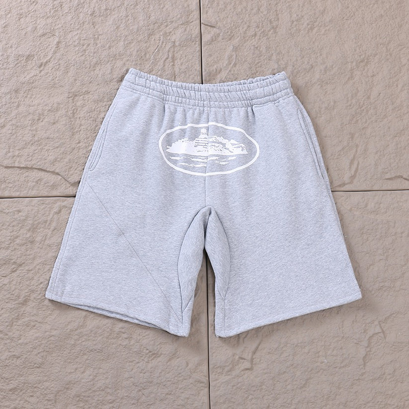"alcatraz" shorts grey